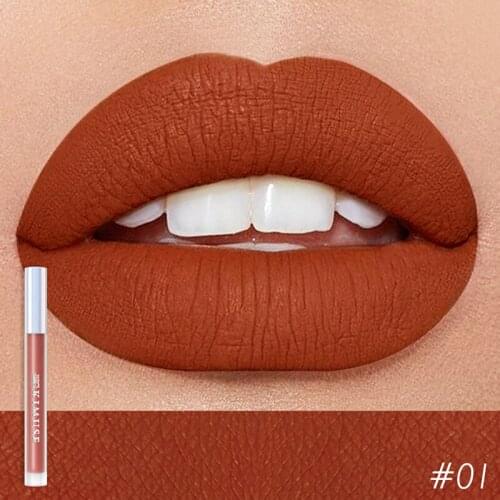 KIMUSE Matte Matte Lip Glaze, Sweat Proof, Easy-to-color Lip Gloss, Lip Gloss, Misty Velvet, Natural White Lipstick Makeup TSLM1
