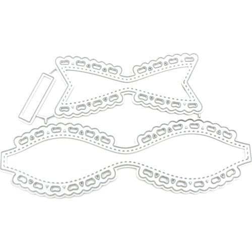 Bow Metal Cutting Dies Stencil Scrapbooking DIY Album Stamp Paper Card Embossing QXNB