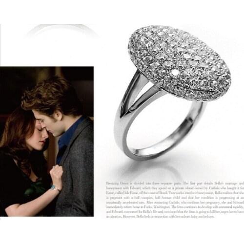 1pc For Women Wedding Rings Engagement Ring Crystal Jewelry The Twilight Breaking Dawn Bella Wedding Rings