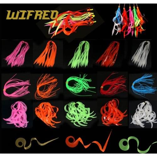 Wholesale Silicone Octopus Skirt Trailers Streamer Spinnerbait Buzzbait Rubber Saltwater Fishing Jig Lures Material Slide Parts