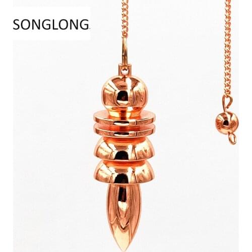 Pendulum reiki Pendant Charms chakra Amulet Pendulum Natural Stone Amulet Healing Meditation for Men Women Necklaces & Pendants
