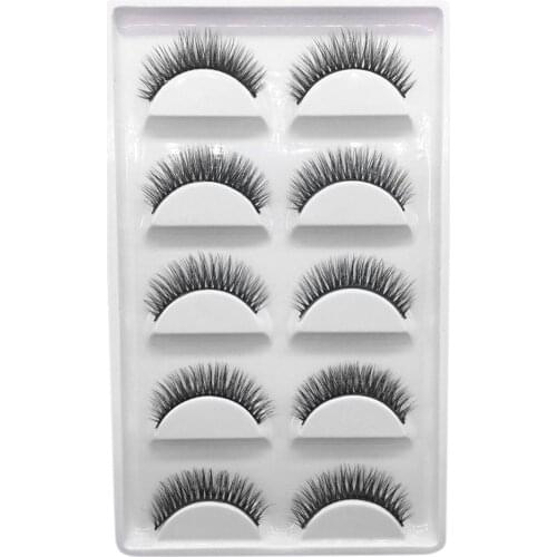 5/10Pairs 3D Mink Lashes Natural Eyelashes Dramatic False Eyelashes Faux Cils Makeup Fake Eyelash Extension накладные ресницы
