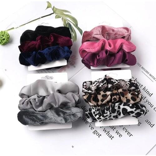 1 Set Scrunchies Hair Bands Candy Color Hair Ties Rope Autumn Winter Women Ponytail Hair Accessories Girls Hairbands Gifts