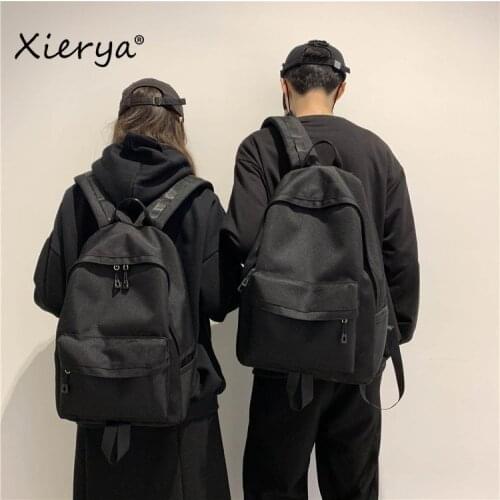 Xierya Leisure Backpack Student Schoolbag Solid Oxford Waterproof Backpack Men Women Backpack Mens Bag Sac Paquete masculino