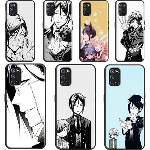 Sebastian Michaelis Black Butler Cover For OPPO A5 A9 A53 A31 2020 A1K A3S A5S A15 A52 A72 A83 A91 A93 Find X3 Pro F5 Case
