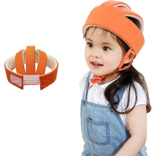 Safety Protective Kids Helmet Walking Hat Boy Girls Cotton Hat Baby Anti-Collision Cap Children'Hat Learn to Walk Head Protector