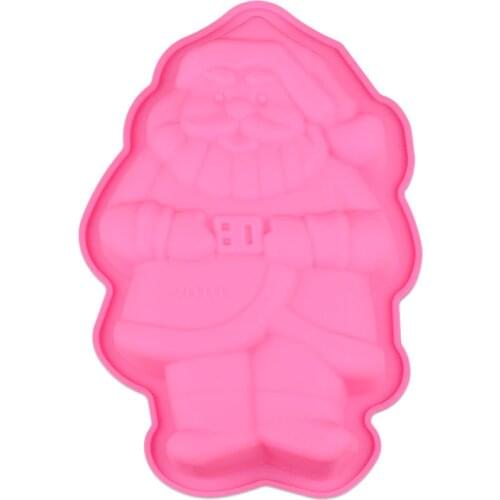 Santa Claus Shaped Silicone Cake Mold Handmake DIY Bread Mould Silicone Moulds For Cake Tools Merry Christmas Decoration