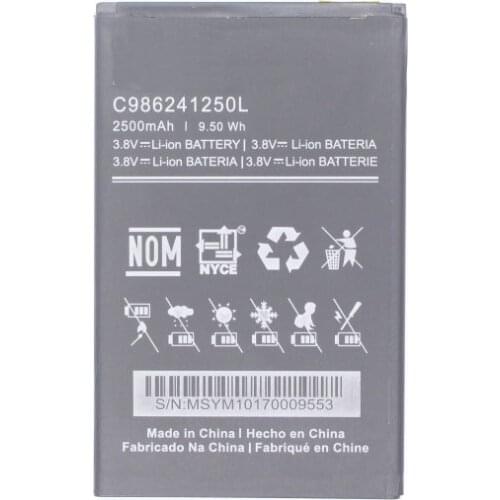 1x 2500mAh / 9.5Wh C986241250L Replacement Battery For BLU ADVANCE A6 A190P Batteries