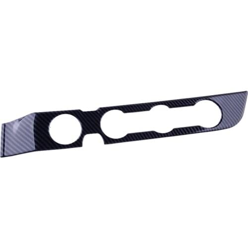 Car Carbon Fiber Style Air Condition Adjust Button Cover Console Knob Panel Trim Cover Fit For Toyota Tacoma 2016 2017-2020