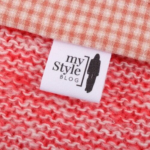 Custom Fabric Labels, 100% Cotton Colorfast, Washable, Uncut, for Handmade Items, Crafts and Gifts(MD2055)