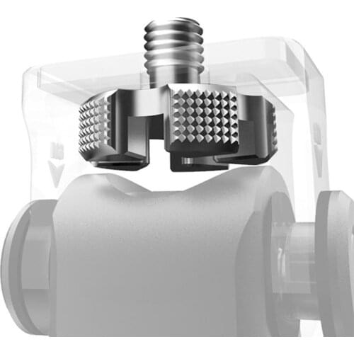 Universal Stainless 1/4" Adapter Screw for Gimbal to DSLR Cameras w/ Top Slotted 3mm Quick Release Locking Mounting Screw