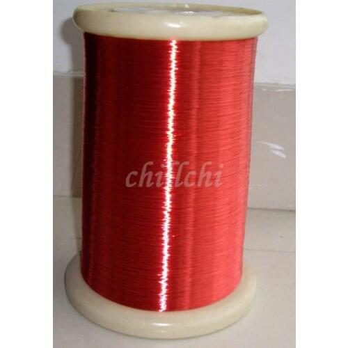 0.13 mm red polyurethane enamelled round winding wire enameled wire QA-1-130