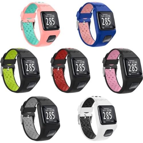 1PC Shockproof Soft Silicone Watchband Wrist Strap Bracelet for TomTom 1 Multi-Sport GPS HRM CSS AM Cardio Runner Watch