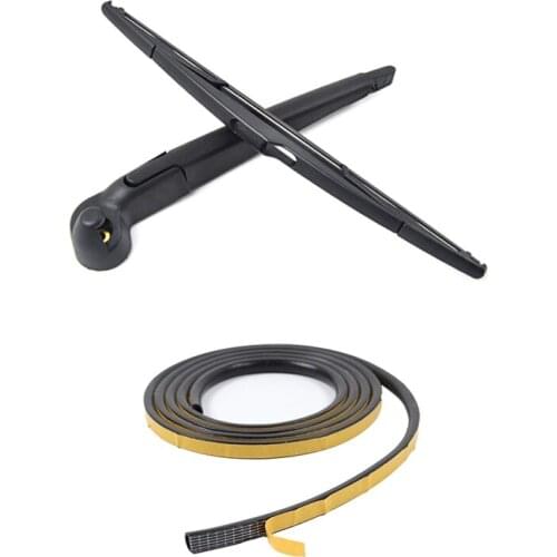 2 Set Car Accessories: 1 Set Rear Wiper Arm Blade Assembly & 1 Pcs Rear Door Glass Seal Strip