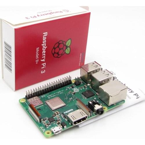 2018 New Original Raspberry Pi 3 Model B+Plus 64-bit BCM2837B0 1GB SDRAM WiFi 2.4/5.0GHz Bluetooth PoE Ethernet PI 3B+PI3 B+Plus