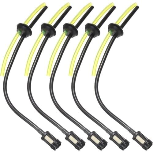 5Pcs/Set ABS Plastic Fuel Filter Fuel Hose For 2 Stroke 4 Stroke Trimmer Brush Cutter Lawn Mower Cutter Tool Parts