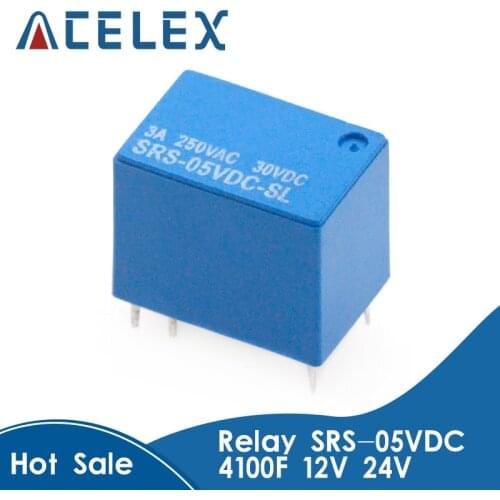 5PCS/LOT Relay SRS-05VDC-SL SRS-12VDC-SL SRS-24VDC-SL Set of conversions 4100F 6PIN