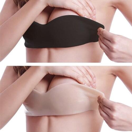 Sexy Bras Non-trace Push Up Bra Pads Women Self Adhesive Invisible Breast Lift Up Sticky Bra Tape Reusable Strapless Bralette