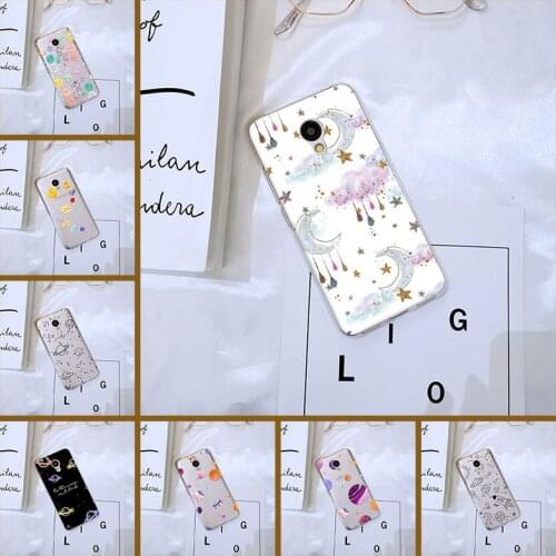 Case For Meizu M6 M5 M3 M2 Note Cute SPace Star Astronaut Girly Moon Cover Case For Meizu M6 M6S M6T M5 M5C M5S M3 M3S M2 Case
