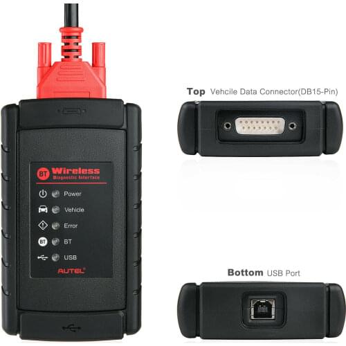 For Autel Wireless Diagnostic Interface VCI Communication Adapter Bluetooth MaxiSys Pro MS908S 908 Mini MaxiCOM MK908P BT USB