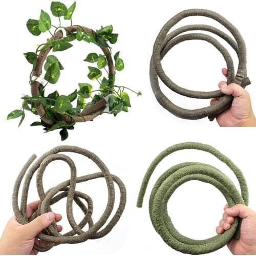 Artificial Jungle Vines Bendable Flexible Vine Lizards Reptile Pet Vivarium Terrarium Decor Pet Habitat Decoration