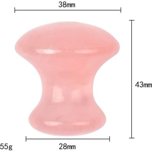 Rose Quartz Mushroom Face Care Massager Natural Stone Crystal Gua Sha Tool Massage Eye Skincare Scraper Wrinkle Beauty Products