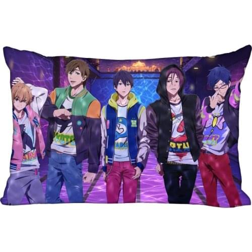 New Free Swim Club Pillowcase Rectangle Zipper Pillow Throw Pillow Case Cover 45x35cm Printed Decorative Pillowcase