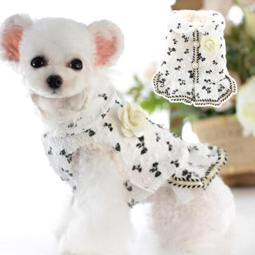 Adorable Dog Pet Puppy Lightweight Beautiful Warm Pet Dog Dress Universal Button Closure Pet Clothing Supplies одежда для собак