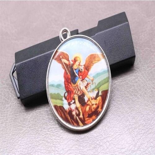 Religious double sided Jesus icon medal pendant, 3.5 cm various Jesus icon medallion necklace bracelet pendant