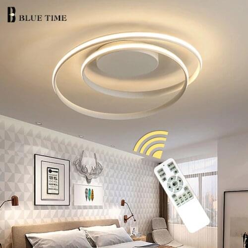 Modern Led Chandelier For Living room Bedroom Dining room Luminaires Ceiling Chandelier Lighting Black&White Luminaire 110V 220V