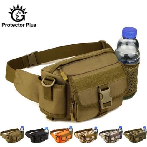 Tactical Waist Belt Bag Molle Camping Fishing Hiking Hunting Bags Sports Phone Backpack Military Army Mochila Tas Pouch XA647WA