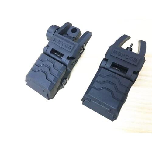Tactical Low Flip Up Front & Rear Sight Set Quick Detach Rapid Transition Sight for Picatinny Rail