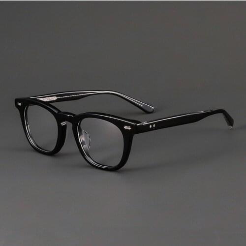 Vazrobe Black Eyeglasses Frames Male Tortoise Glasses Men Women Acetate Full Rim Spectacles for Fashion Optical Reading Myopia