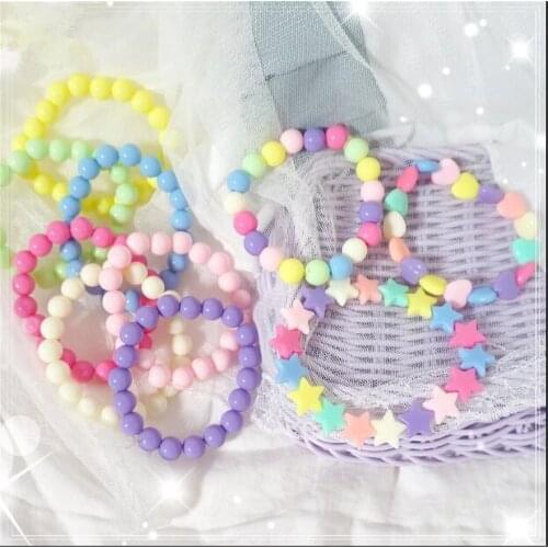Candy color start bracelet lolita beads bracelet lolita jewelry accessories B945