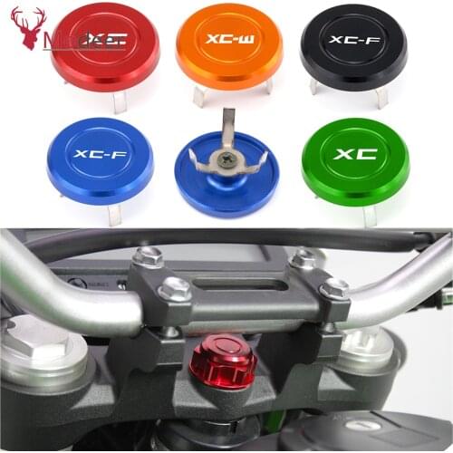 CNC Motorcycle Handlebar Fork Stem Top Cap Decoration Cover For KTM 250 300 XC 250 350 450 XC-F 125 150 250 300 XC-W 250 XCW TPI