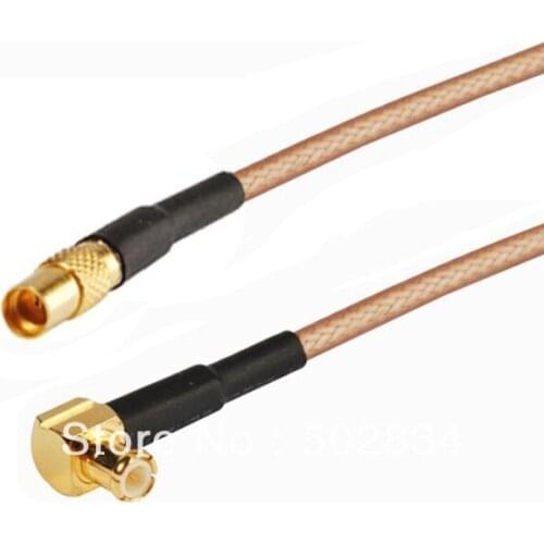 10pcs/lot MCX Male RA to MMCX female Pigtail COAXIAL Cable RG316 20cm