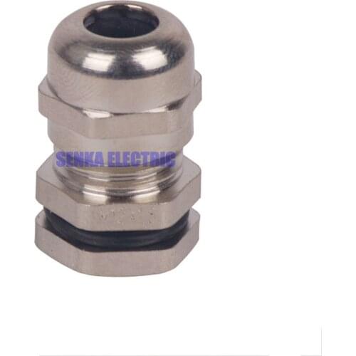 10pcs/lot PG9 Waterproof IP68 Nickle-plated Brass Metal Cable Gland Connector for 4-8mm Cable