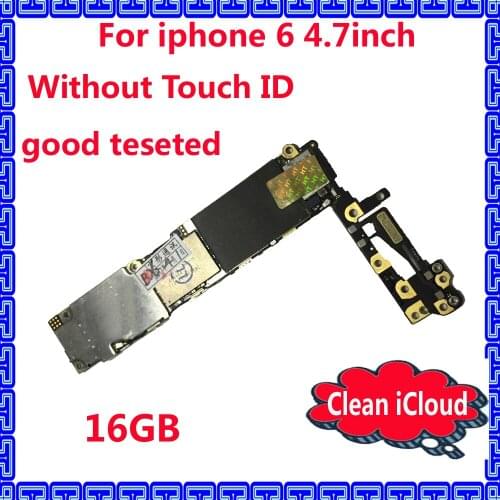 16gb 100% good working IOS system mainboard with full chips for iphone 6 Original unlocked motherboard,tested well Clean iCloud