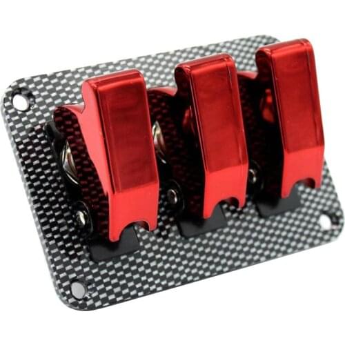 12V 20A Universal Car Boat Engine Start Toggle Switches Carbon Fiber Panel