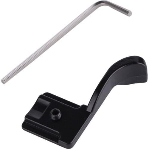 2020 New Metal Hot Shoe Adapter Thumb Grip For Camera Canon EOSM Sony NEX Fuji XT10 XT1