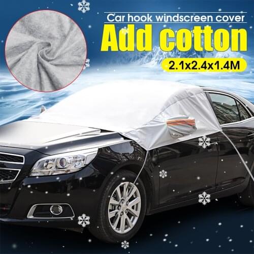 240x147cm Car Front Window Windscreen Cover Sunshade Cover Anti Snow Frost Ice UV Shield for Winter Summer