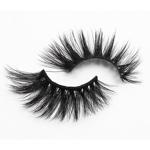 18mm 3D Mink Eyelash Fluffy Cross Thick Natural Fake Eyelashes Dramatic Makeup Eye Lashes Handmade False Eyelash