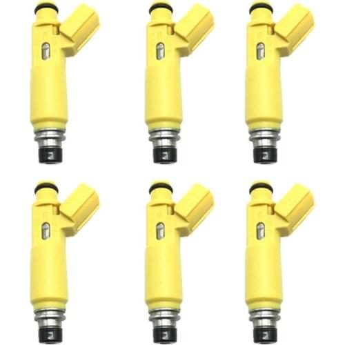 6pcs Fuel Injector 23250-28050 Nozzle For 01-03 Toyota RAV4 2.0.L 23209-28050