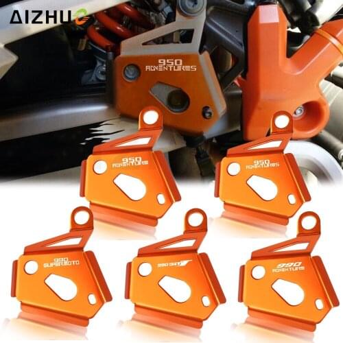 990 SMT ADV Rear Brake Reservoir Pump Protector Guard For 950 ADVENTURE S 950 ADVENTURE SUPER ENDURO MOTO Heel Cover Guard Right