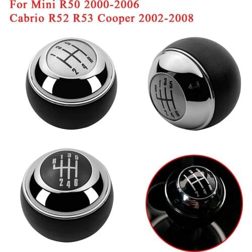 Auto Parts 5/6 Speed Gear Shift Knob HandBall Adapter For Mini R50 2000-2006 Cabrio R52 R53 Cooper 2002 2003 2004 2005 2007 2008
