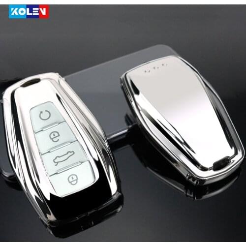 Soft TPU Car Remote Key Case Full Cover For Geely Coolray 2019-2020 Atlas Boyue NL3 Emgrand X7 EX7 SUV GT GC9 Fob Accessories
