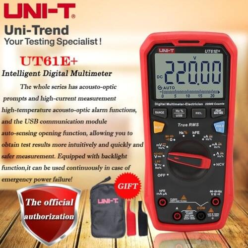 UNI-T UT61B+/UT61D+/UT61E+ True RMS Intelligent Digital Multimeter High-precision Electrician Digital Multimeter