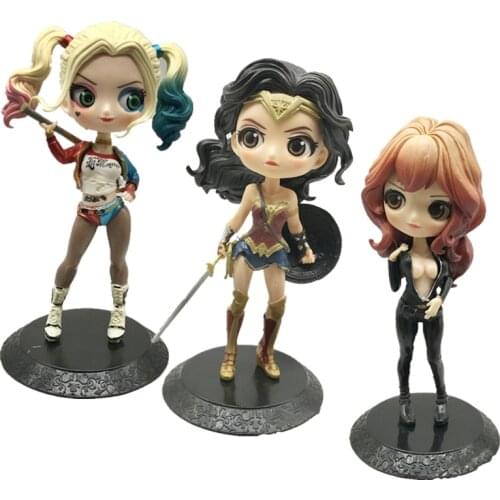 Disney Figures Anime Toy Wonder Woman Avengers Endgame Model Dolls Harley Quinn Figurines Party Wedding Decoration Ornaments Toy