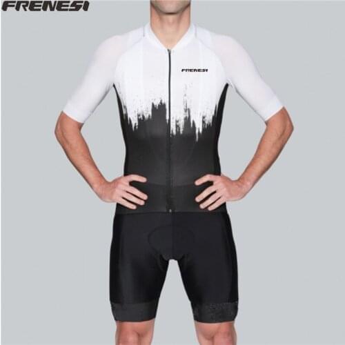 Top Striped lycra sleeve shirt Frenesi wen Aero Summer Bike knitting Jersey Sets Maillot Ciclismo bicycle Cycling Clothes kit
