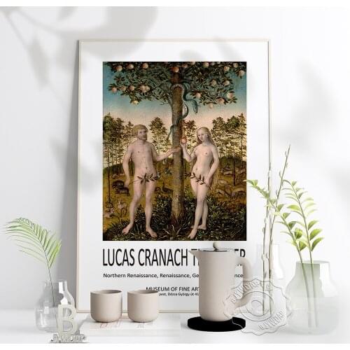 Lucas Cranach Art Prints Poster, Northern Renaissance Exhibition Museum Of Fine Arts Poster, Cranach Vintage Art Home Decor Gift